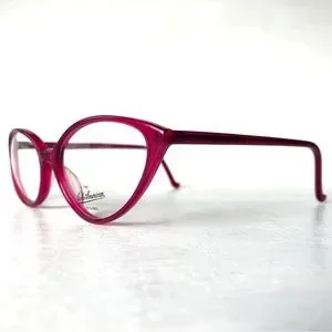 Anglo American Eyewear Vintage Hot Pink Fuchsia Cat Eye MOD 246 FUPL England Anglo American Eyewear Vintage Hot Pink Fuchsia Cat Eye MOD  main image 2